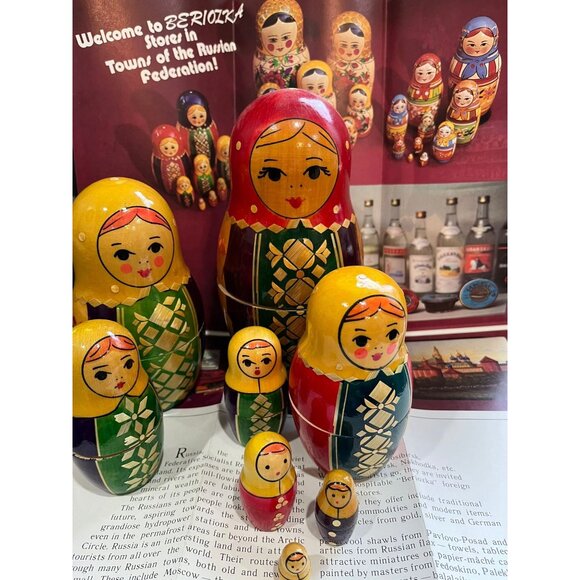 Vtg 1980 Matryoshka Dolls Vyatka 7 Items  At the Vyatka factory, Kirov, Russia - Picture 7 of 10